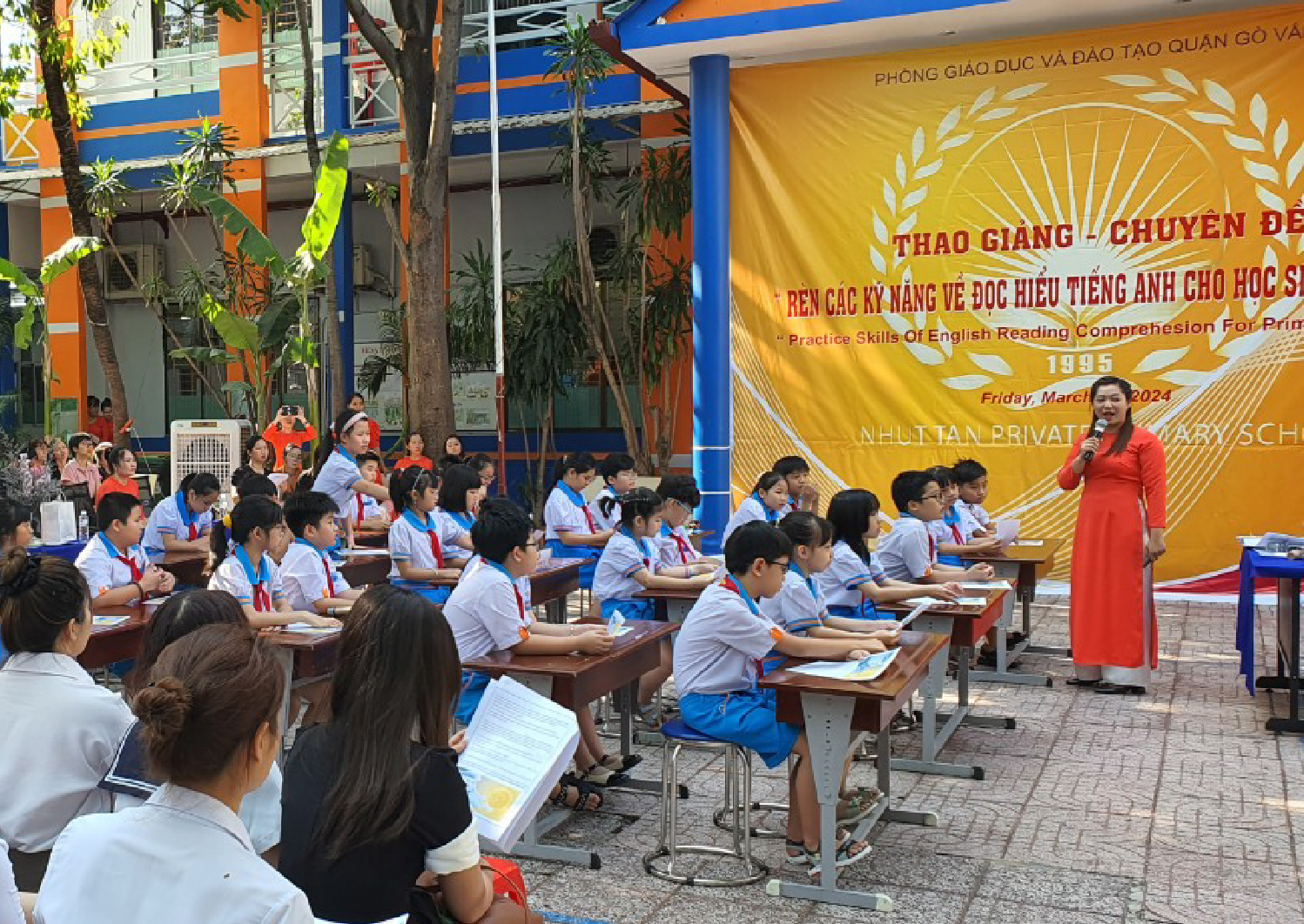 (Tiếng Việt) Thao giảng chuyên đề  “Rèn kỹ năng đọc hiểu tiếng Anh cho học sinh Tiểu học” cấp Quận